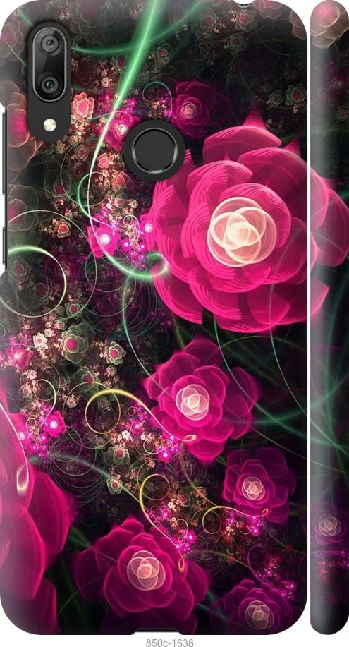 

Чехол на Huawei Y7 2019 Абстрактные цветы 3