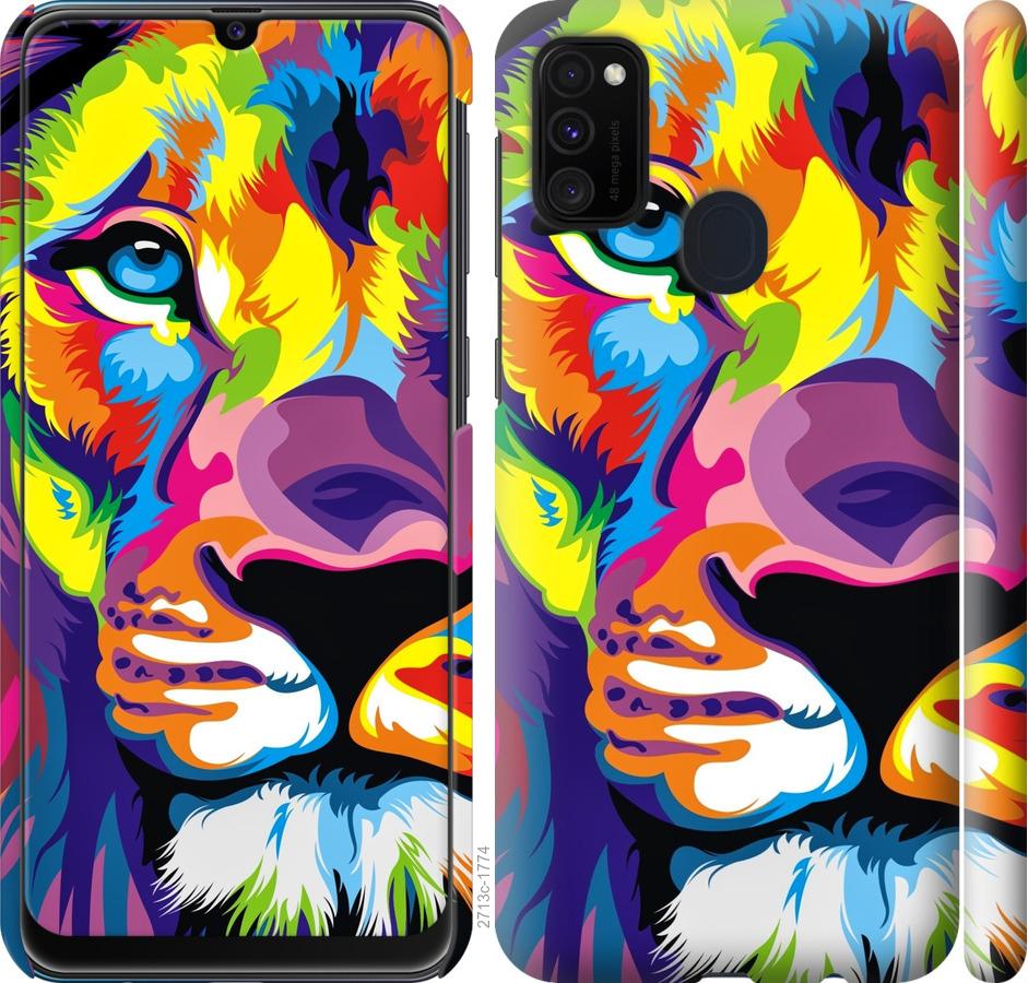 

Чохол на Samsung Galaxy M21 M215F Різнобарвний лев