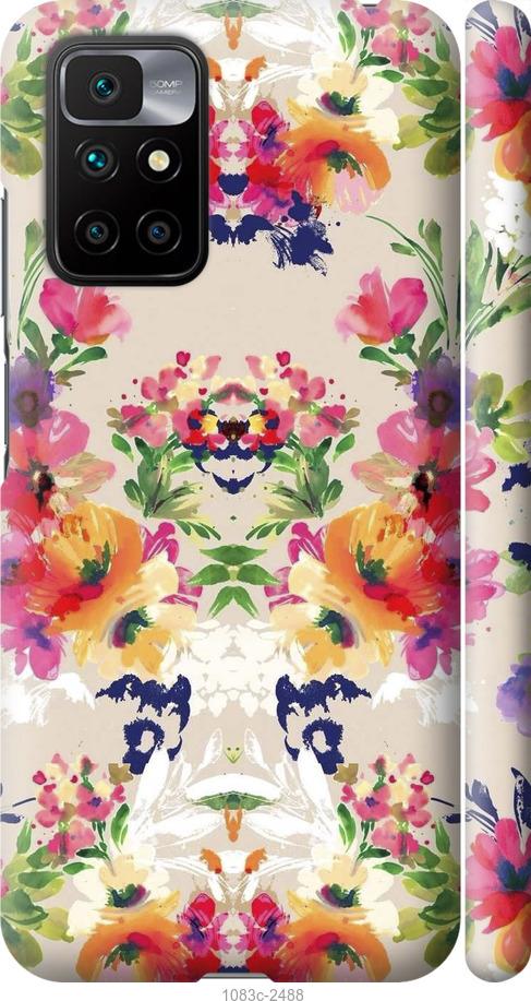 Чехол на Xiaomi Redmi 10 Цветочный узор