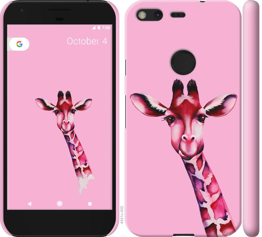 

Чохол на Google Pixel Рожева жирафа