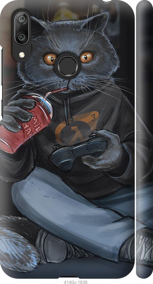 

Чехол на Huawei Y7 2019 gamer cat