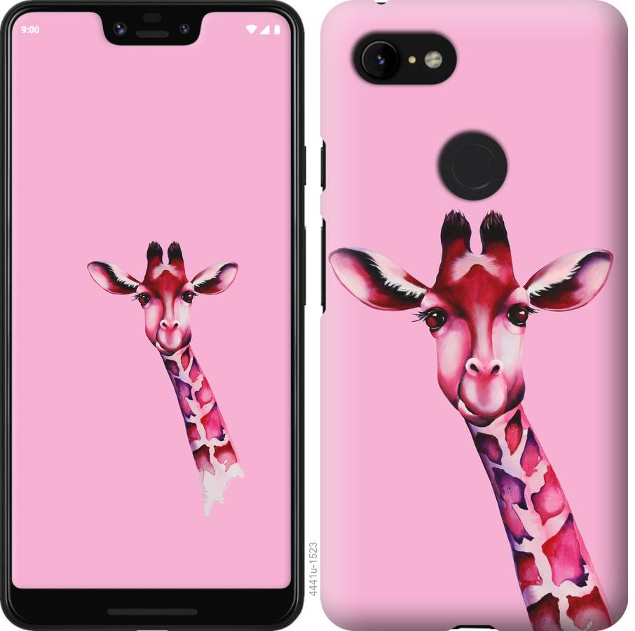 

Чохол на Google Pixel 3 XL Рожева жирафа