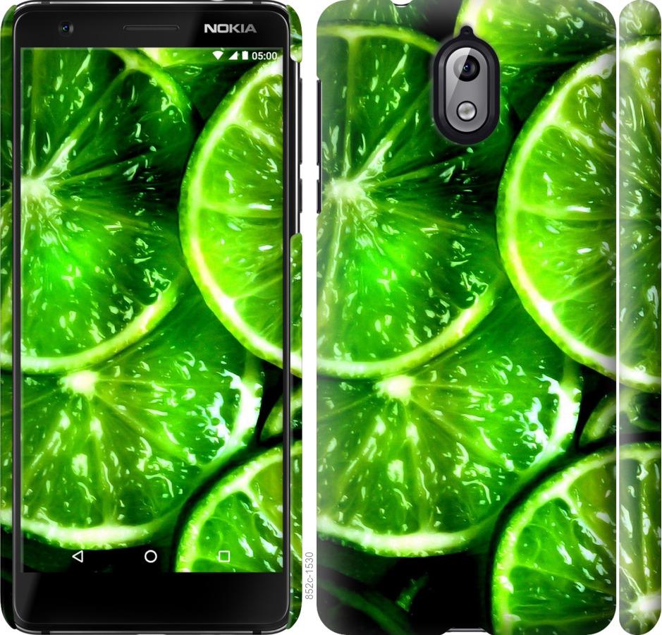 

Чохол на Nokia 3.1 Зелені часточки лимона