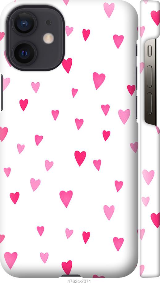Чехол на iPhone 12 Mini Сердечки 2