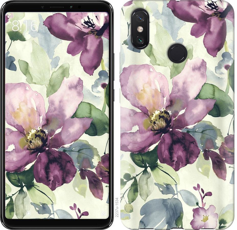 

Чохол на Xiaomi Redmi Note 8 Квіти аквареллю