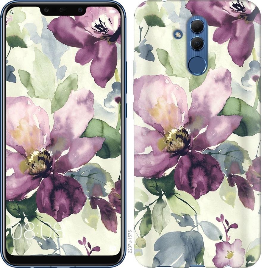

Чохол на Huawei Mate 20 Lite Квіти аквареллю