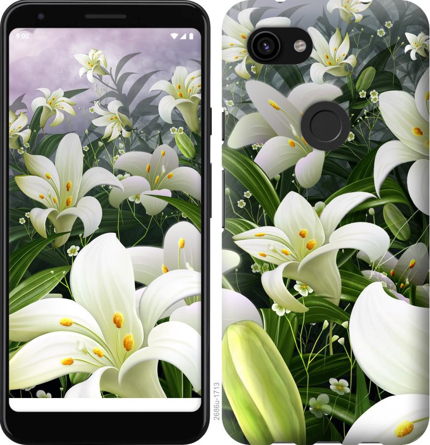 

Чохол на Google Pixel 3a XL білі лілії