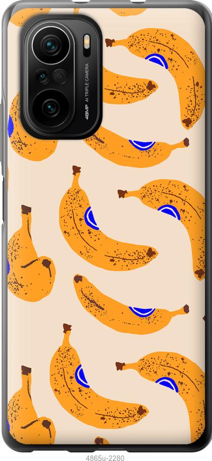 Чехол на Xiaomi Poco F3 Бананы 1