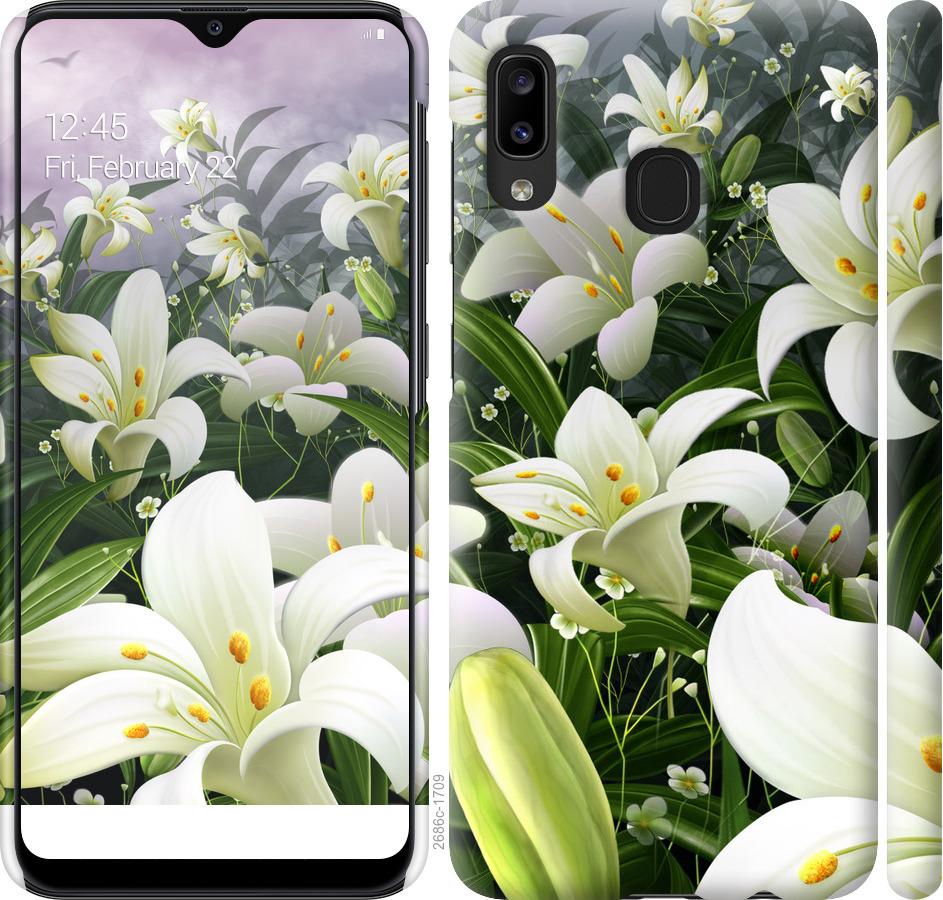

Чохол на Samsung Galaxy A20e A202F білі лілії