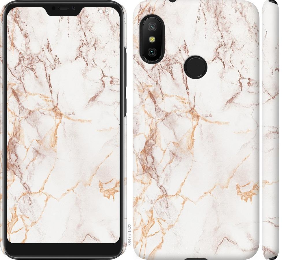

Чехол на Xiaomi Redmi 6 Pro Белый мрамор