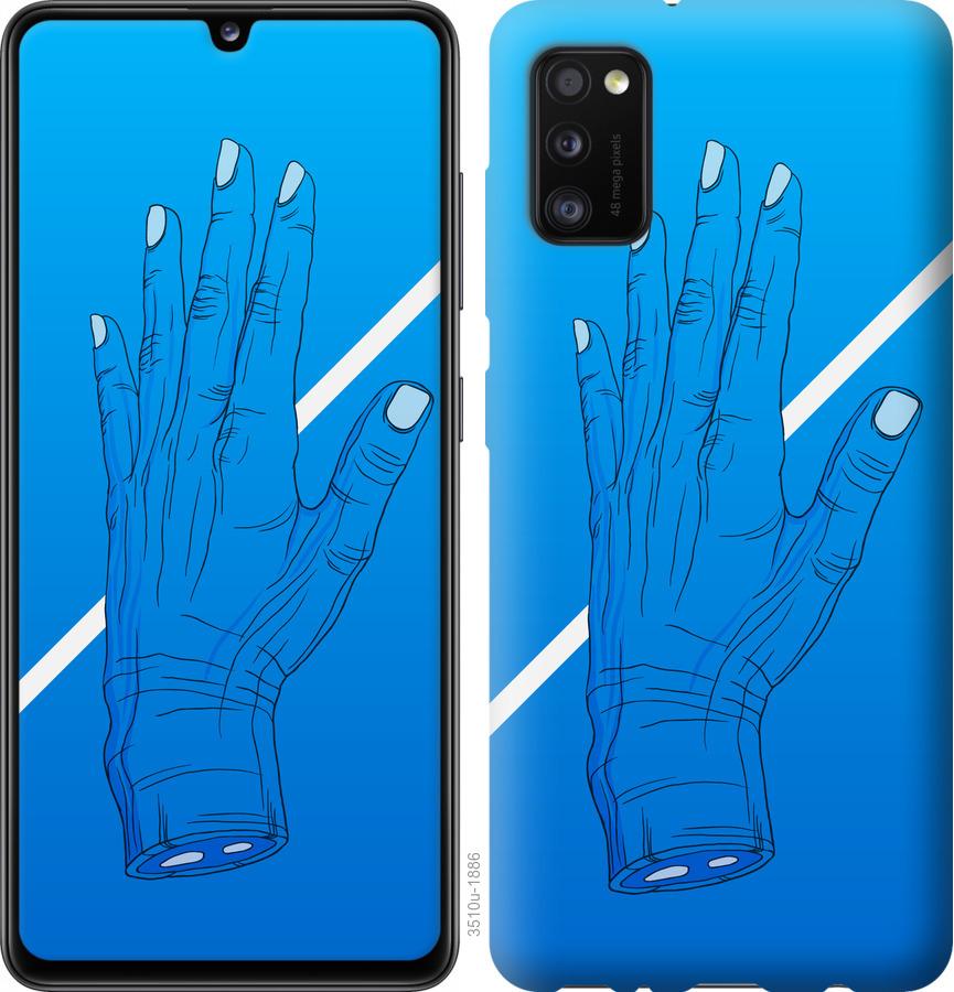 

Чохол на Samsung Galaxy A41 A415F Синій, Рука, Лінія, Градієнт, Зомбі, Глибина