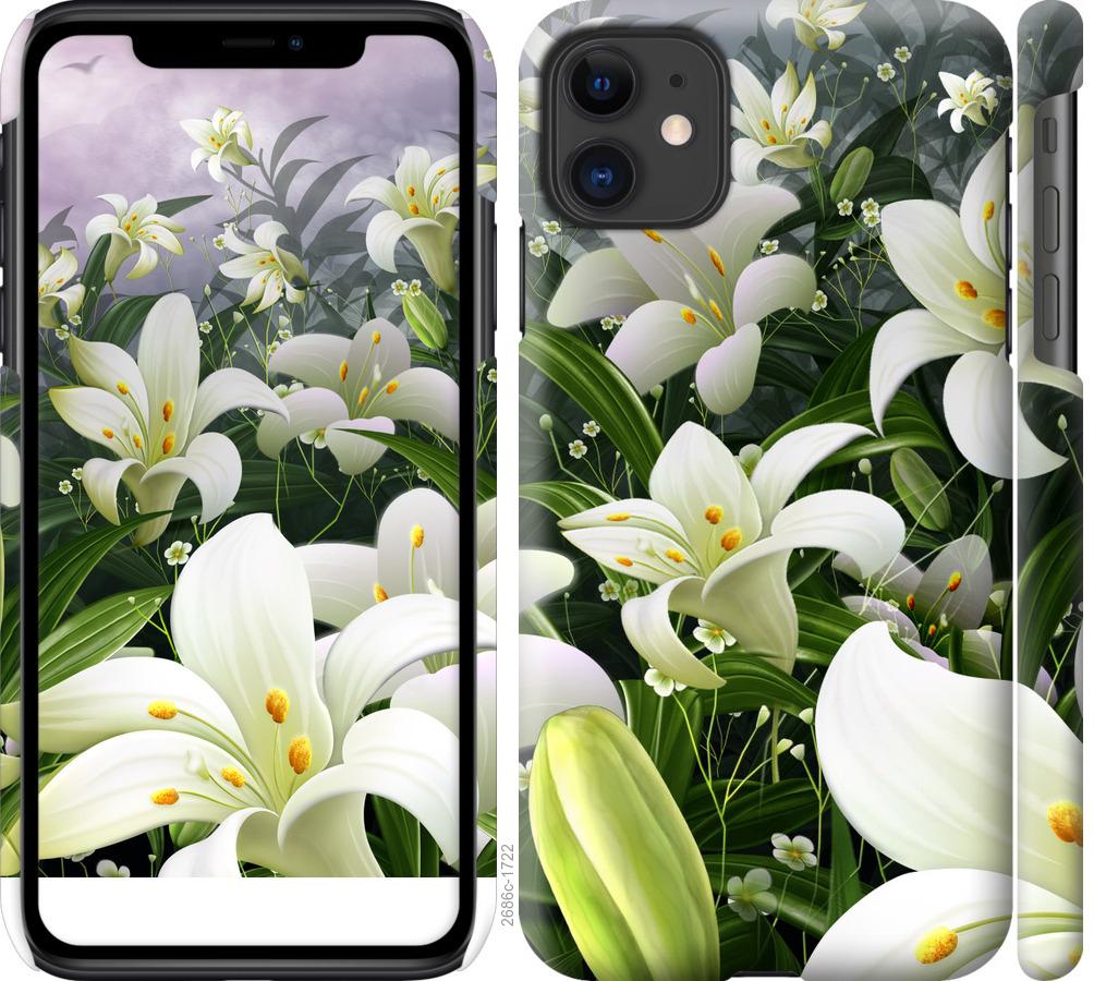 

Чохол на iPhone 11 білі лілії