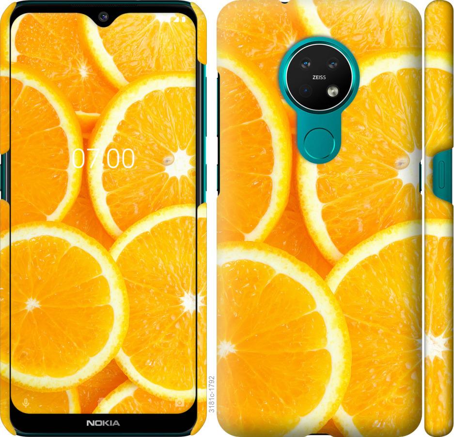 

Чохол на Nokia 6.2 часточки апельсина