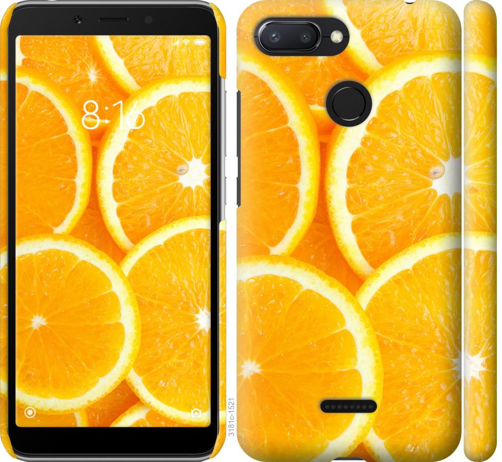 

Чохол на Xiaomi Redmi 6 часточки апельсина