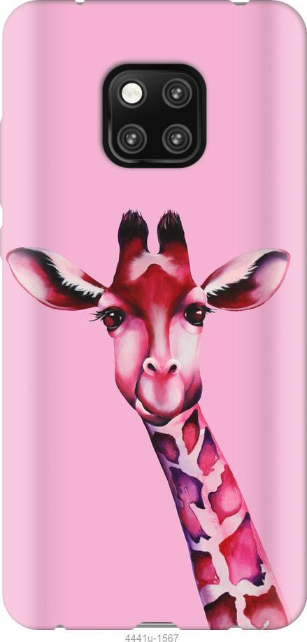 Чехол на Xiaomi Poco X3 Розовая жирафа