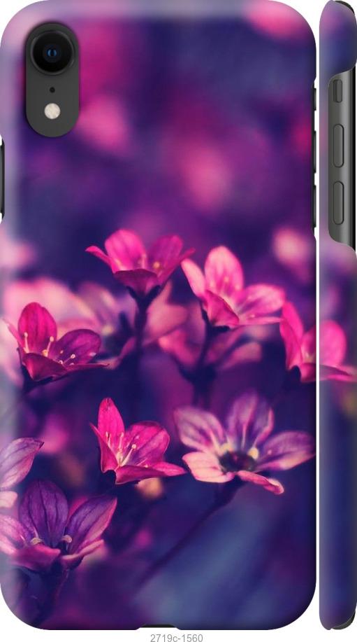 

Чехол на iPhone XR Пурпурные цветы