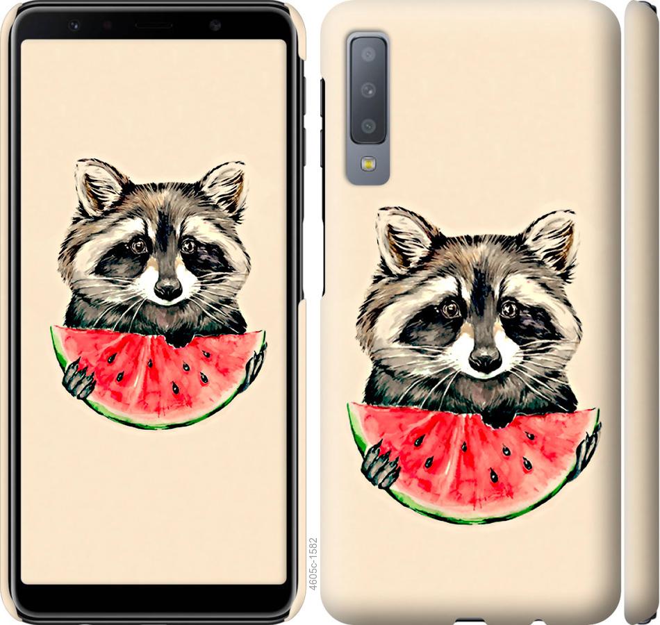 

Чехол на Samsung Galaxy A7 (2018) A750F Енотик с арбузом