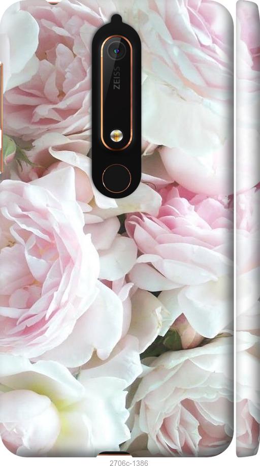 

Чехол на Nokia 6 2018 Пионы v2