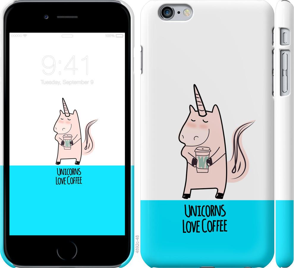 

Чохол на iPhone 6s Plus Єдиноріжок з кавою