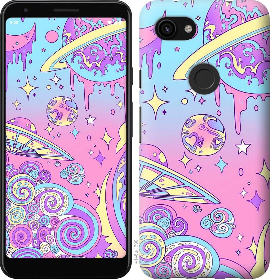 

Чохол на Google Pixel 3a Рожева галактика