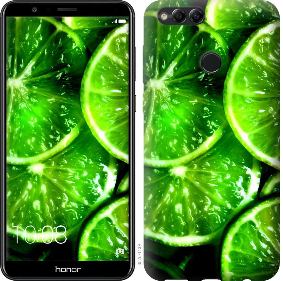 

Чохол на Huawei Honor 7X Зелені часточки лимона