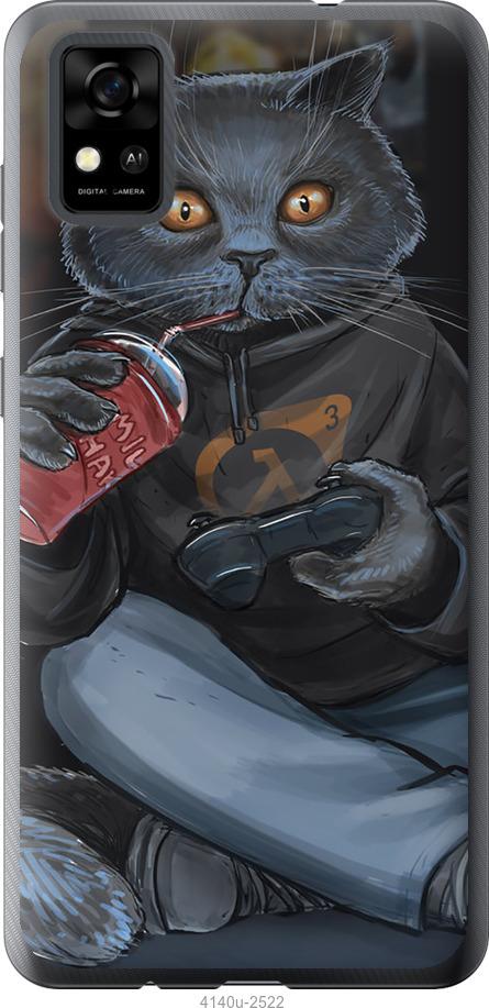 

Чехол на ZTE Blade A31 gamer cat
