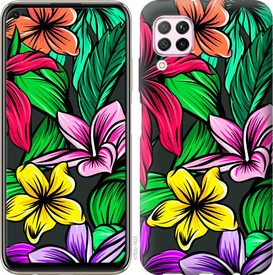 

Чохол на Huawei P40 Lite Тропічні квіти 1