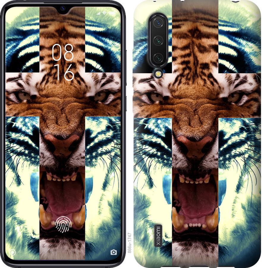 Чехол на Xiaomi Mi CC9 Злой тигр