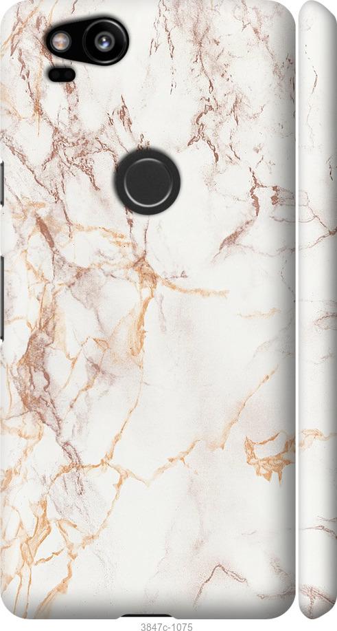 

Чехол на Google Pixel 2 Белый мрамор