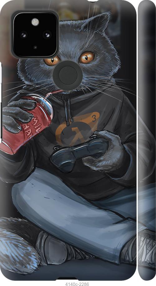 

Чехол на Google Pixel 5A gamer cat