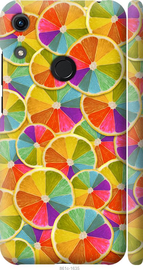 

Чехол на Huawei Honor 8A Разноцветные дольки лимона