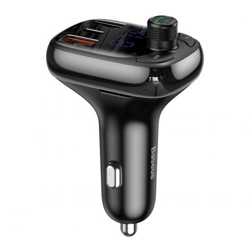 

АЗП FM модулятор Baseus T typed S-13 (PPS QC) 2USB + Type-C (CCTM) (Чорний)
