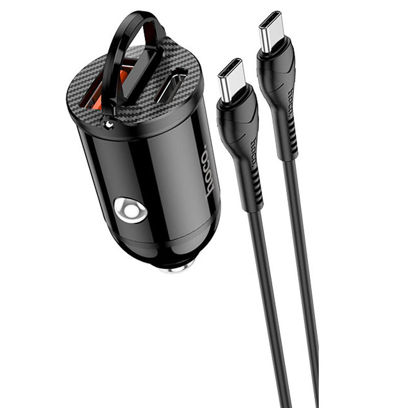 

АЗП Hoco NZ2 Link PD30W+QC3.0 + Type-C + Type-C (Чорний)