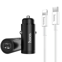 

АЗУ Hoco Z19 PD/QC3.0 (1USB) + Type-C-lightning
