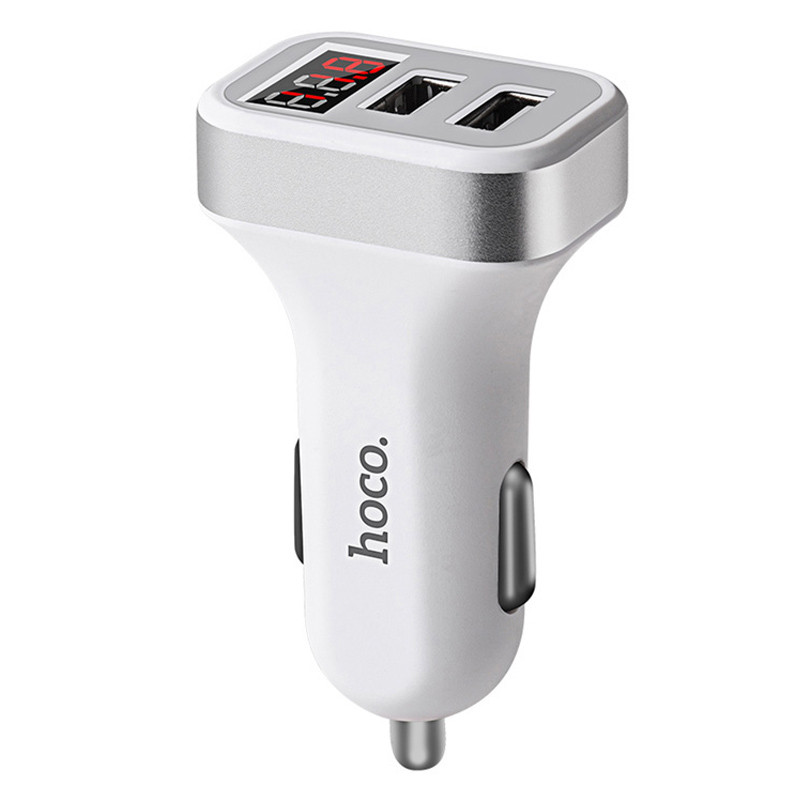 

АЗП Hoco Z3 Digital Display (2USB 3.1A) (Білий)