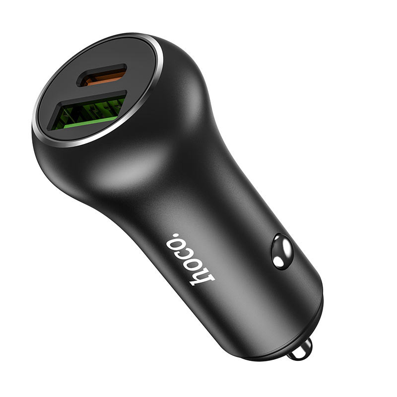 

АЗП Hoco Z38 PD20W + QC3.0 Type-C + USB (Чорний)