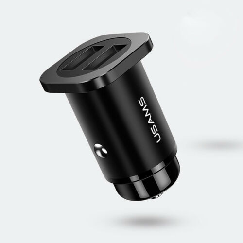 

АЗП USAMS US-CC054 C7 Metal з швидкою зарядкою (2USB 4.8A) (Чорний)