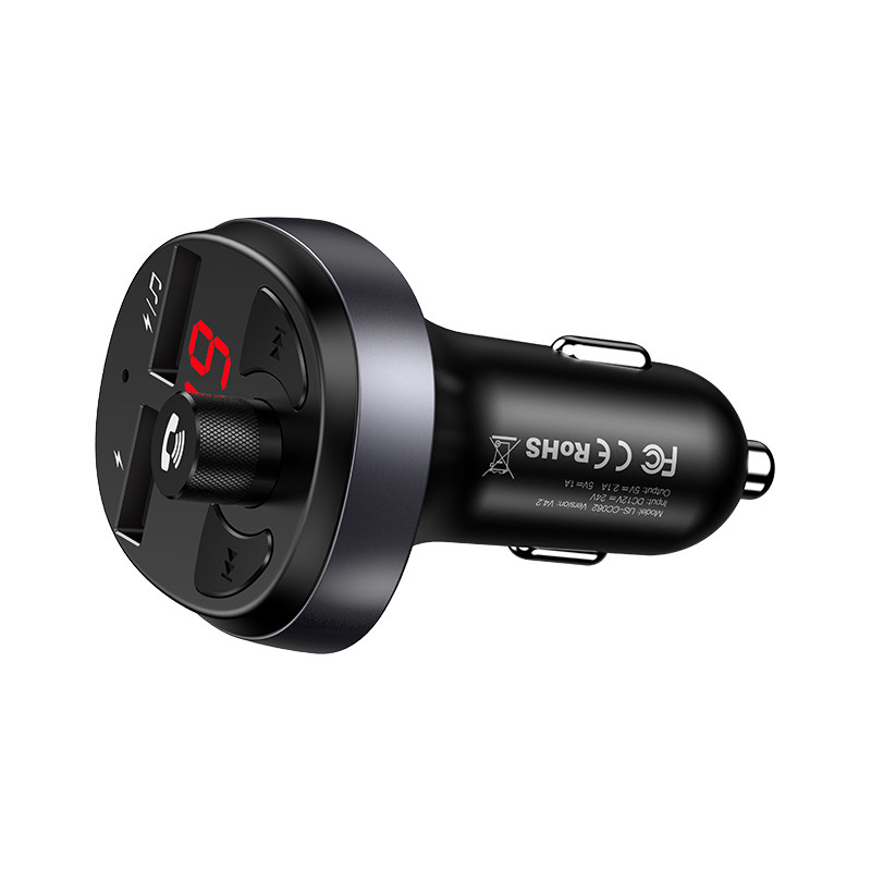 

АЗУ USAMS US-CC062 C11 Wireless Car FM Transmitter Черный (123848)