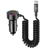 АЗУ Usams US-CC167 C33 60W with Spring Cable