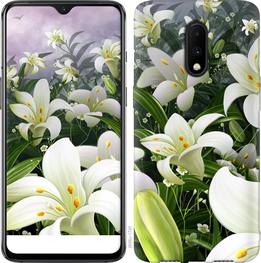 

Чохол на OnePlus 7 білі лілії