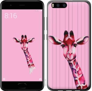 

Чохол на Xiaomi Mi Note 3 Рожева жирафа
