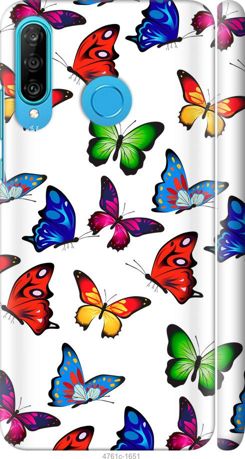 

Чехол на Huawei P30 Lite Красочные мотыльки