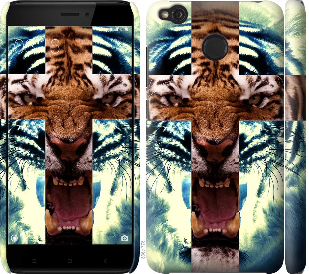 Чехол на Xiaomi Redmi 4X Злой тигр