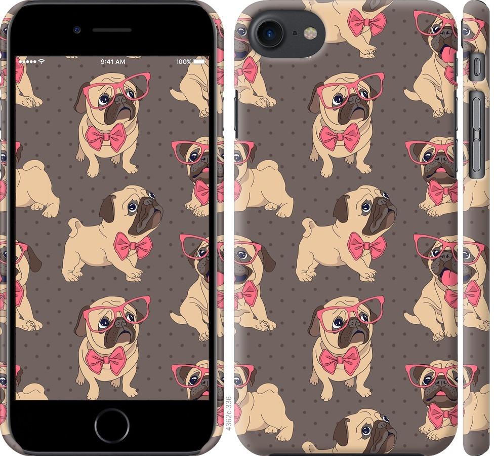 

Чехол на iPhone 7 мопсики 2