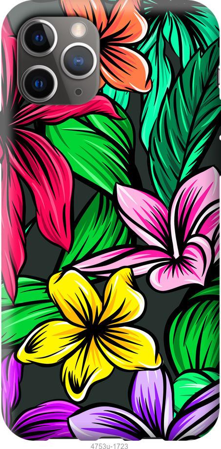 Чохол на iPhone 12 Pro Max Тропічні квіти 1
