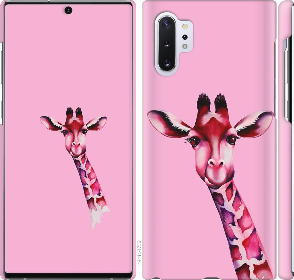 

Чохол на Samsung Galaxy Note 10 Plus Рожева жирафа