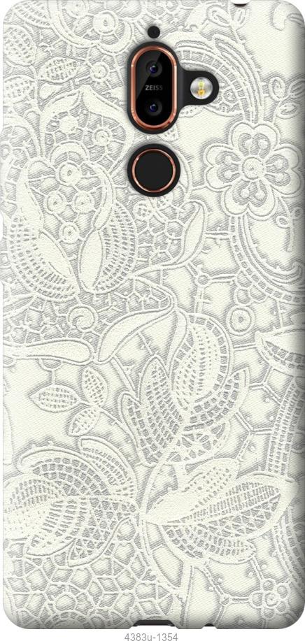 

Чехол на Nokia 7 Plus Белое кружево