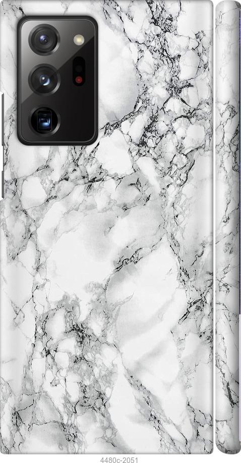 

Чехол на Samsung Galaxy Note 20 Ultra Мрамор белый