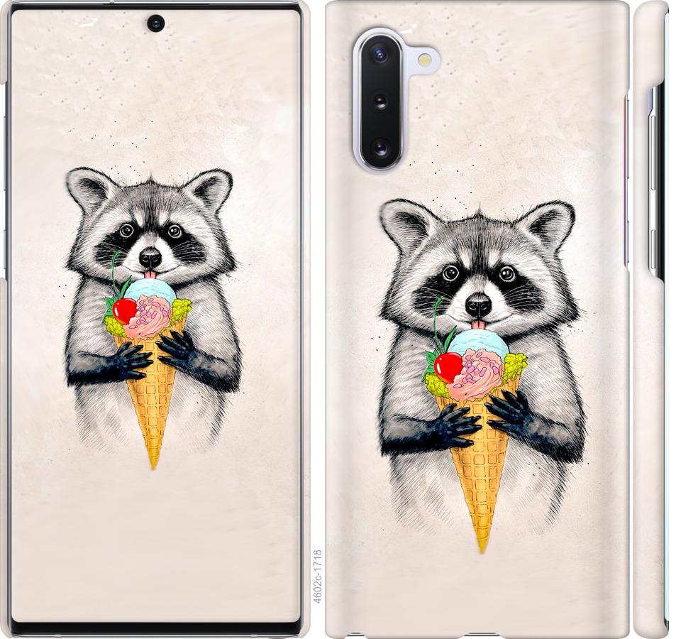 

Чохол на Samsung Galaxy Note 10 Єнот з морозивом
