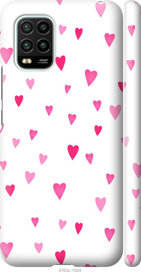 Чехол на Xiaomi Mi 10 Lite Сердечки 2